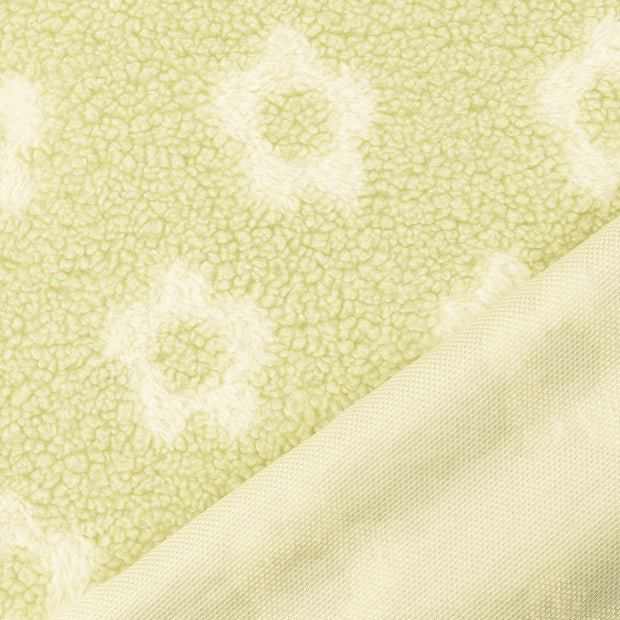 Teddy fabric Green jacquard 
