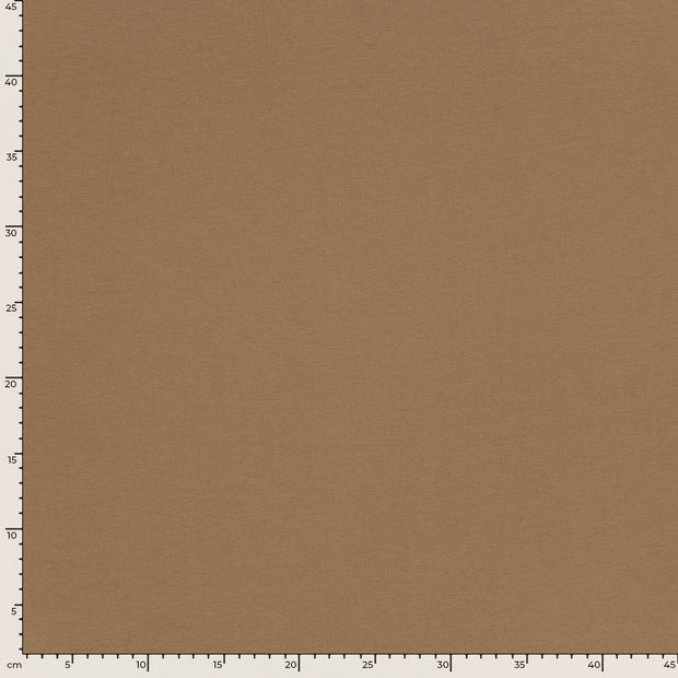 French Terry GOTS organic fabric Unicolour Camel