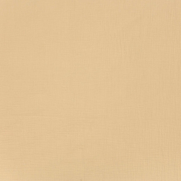 Muslin GOTS organic fabric Camel matte 