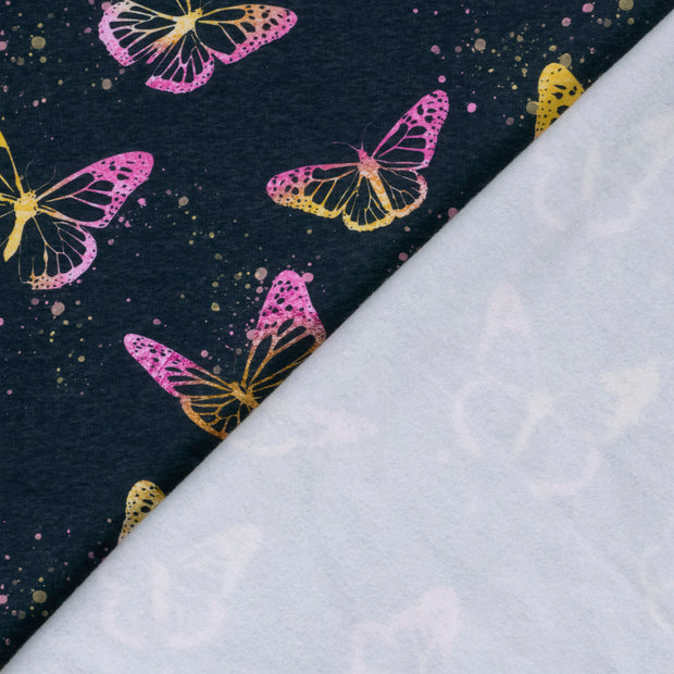 Jogging fabric Butterflies digital printed 