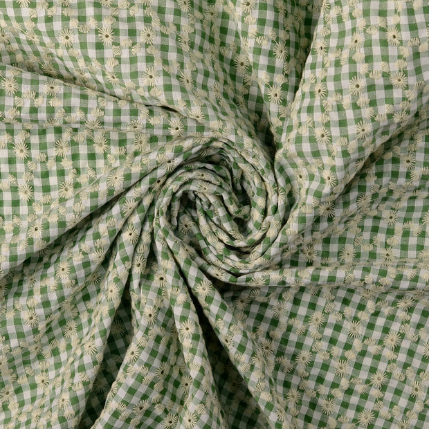 Lace fabric Olive Green 