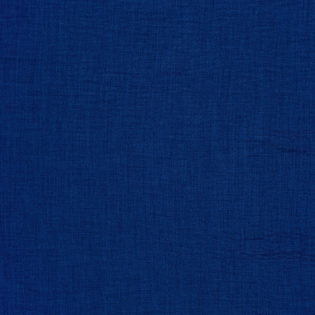 Linen Look fabric Cobalt semi-transparent 