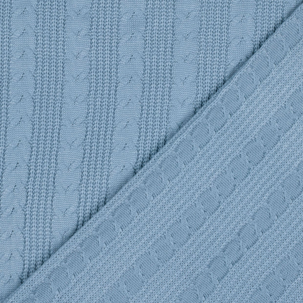 Heavy Knit tela Unicolor teñido con hilo 