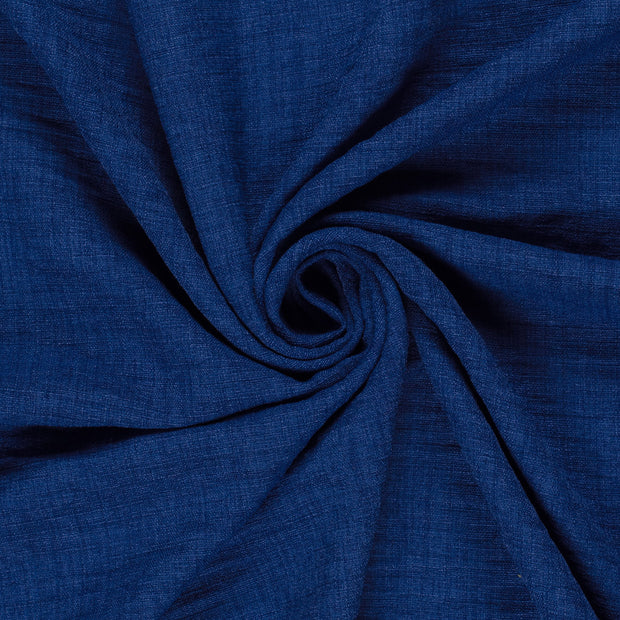 Linen Look fabric Unicolour Cobalt