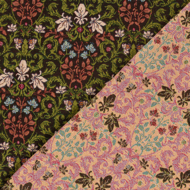 Gobelin fabric Leaves jacquard 