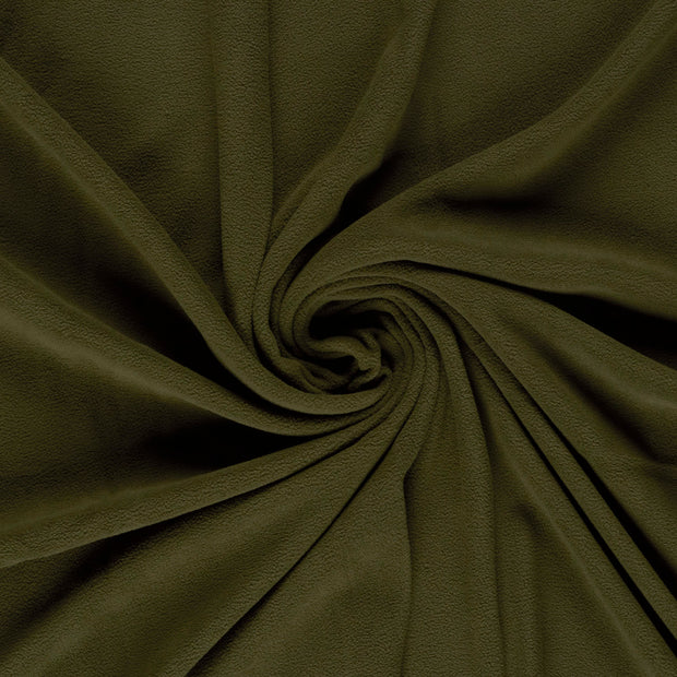 Fleece fabrik Olivgrün 