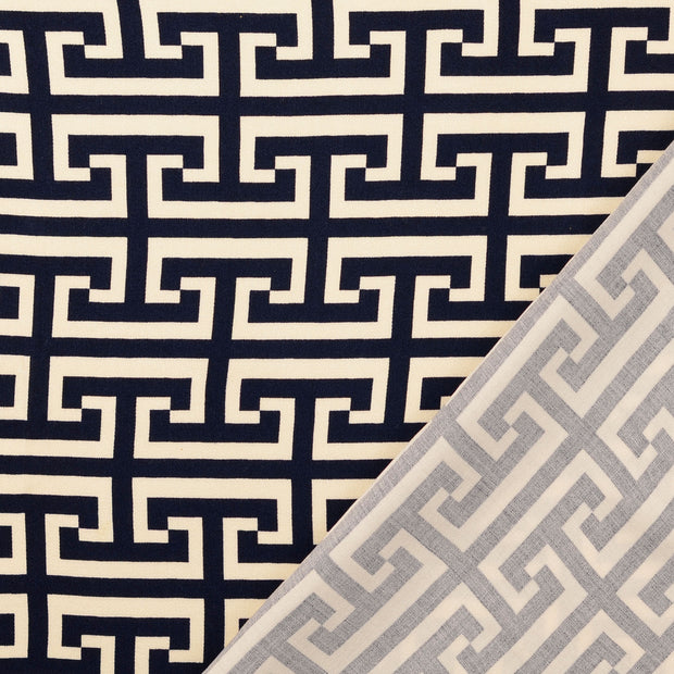 Viscose Satin fabric Navy printed 