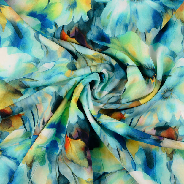 Viscose Poplin fabric Petrol 