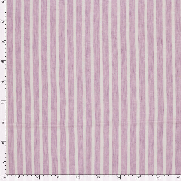 Woven Polyester fabric Stripes Lila