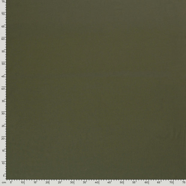 Jersey fabrik Uni Khaki-Grün
