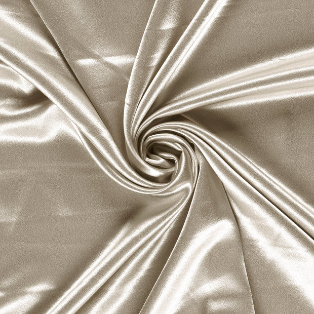 Satin Velvet fabrik Beige gefärbt 