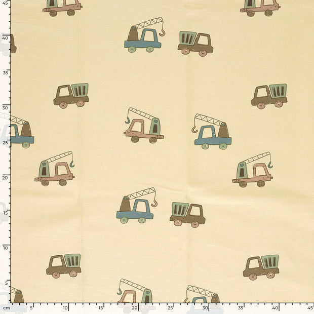 French Terry fabric Tractors 