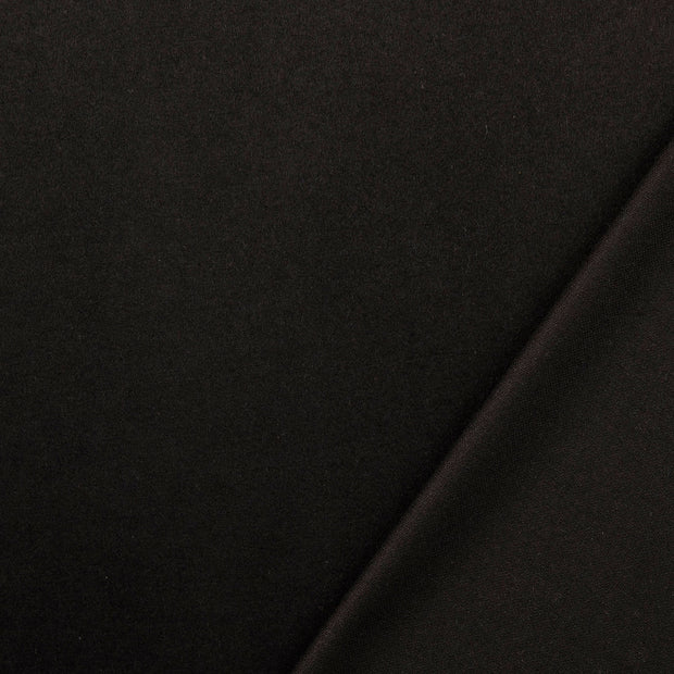 Wool Boucle fabric Black brushed 