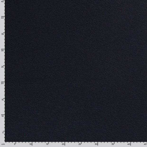 Chiffon en laine tissu Unicolore Bleu Marine