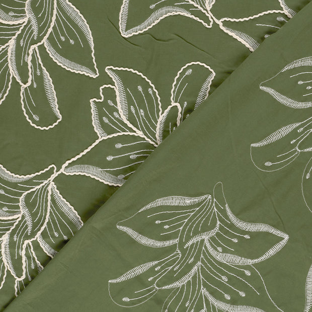 Voile fabrik Blumen 