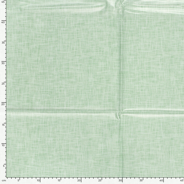 Coated Tablecloth fabric Abstract Dark Mint