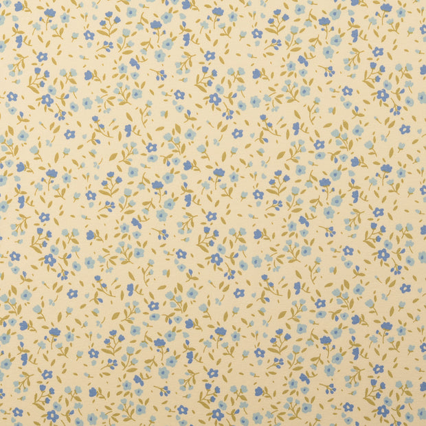 Rib Jersey fabric Flowers 