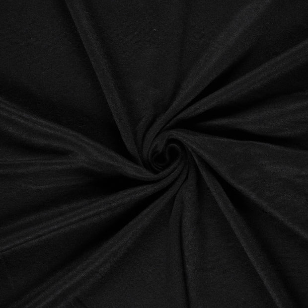 Heavy Knit fabric Black brushed 