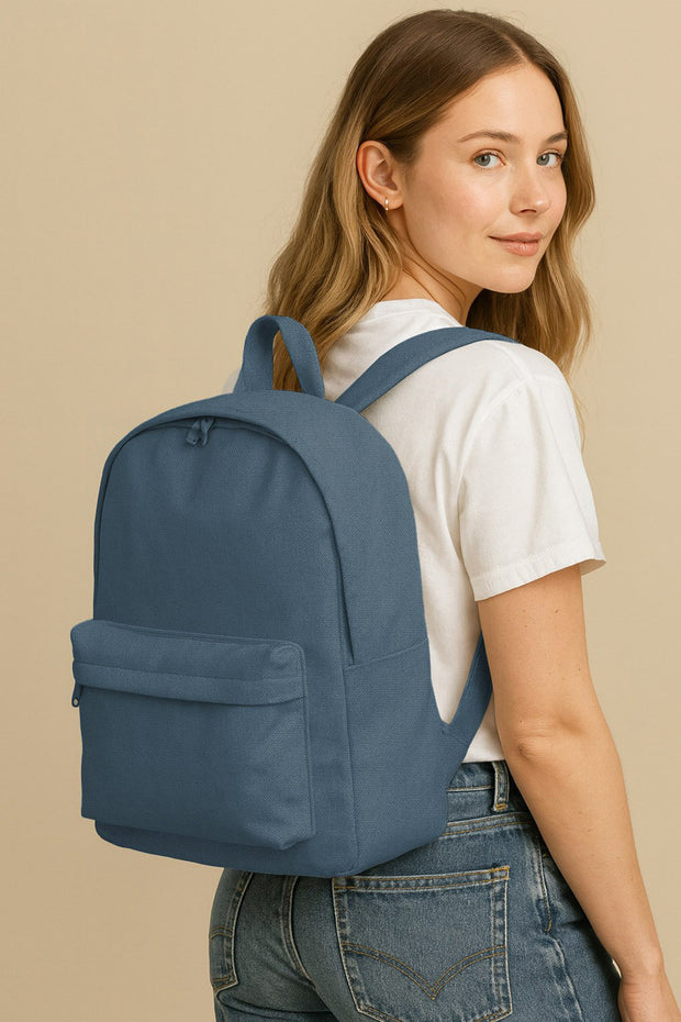 Canvas fabric Unicolour Steel Blue