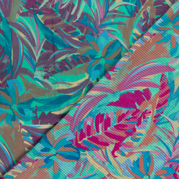 Polyester Bubble fabric Flowers printed 