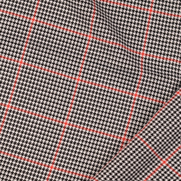 Woven Polyester fabric Pied de poule yarn dyed 
