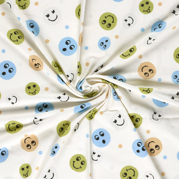 Jersey fabric Emoticons 
