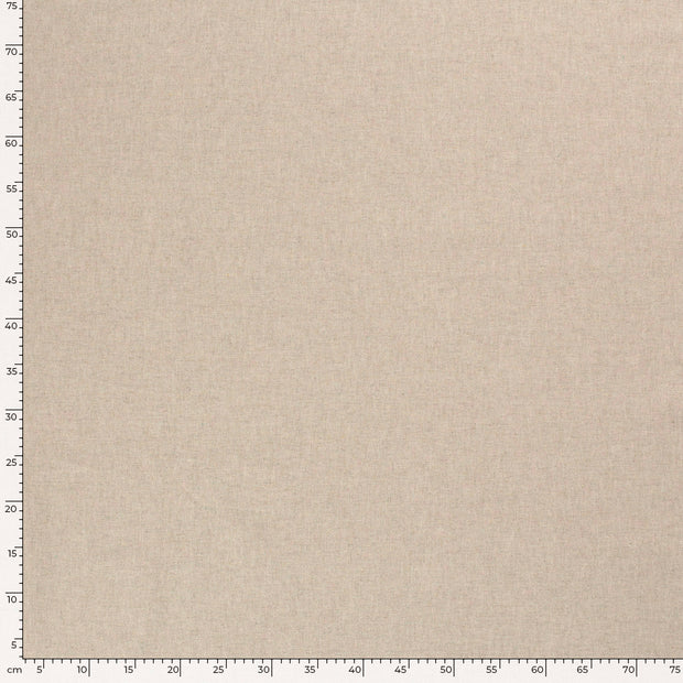 Linen Look fabric Unicolour White