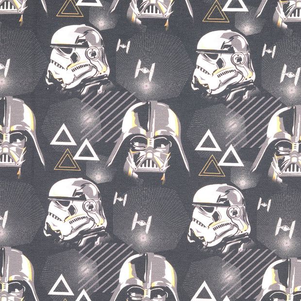 Jersey fabric Star Wars Black