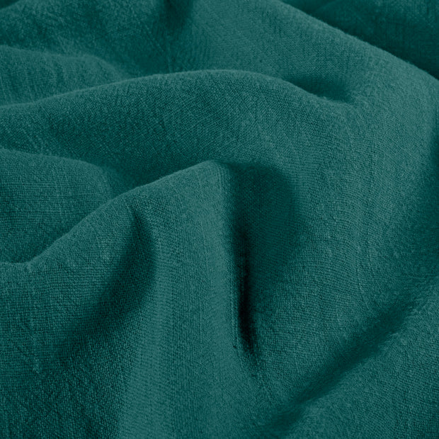 Linen fabric Unicolour Petrol
