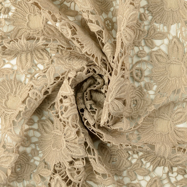 Lace fabric Beige 