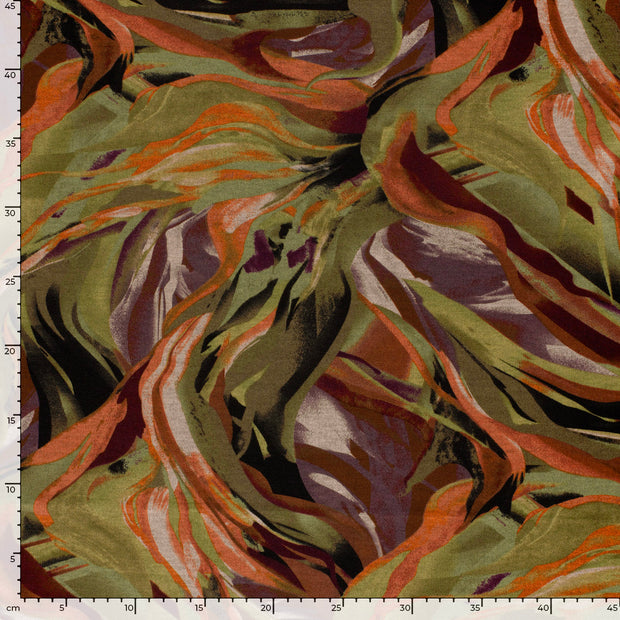 Poly Viscose Jersey fabrik Abstrakt Ziegel
