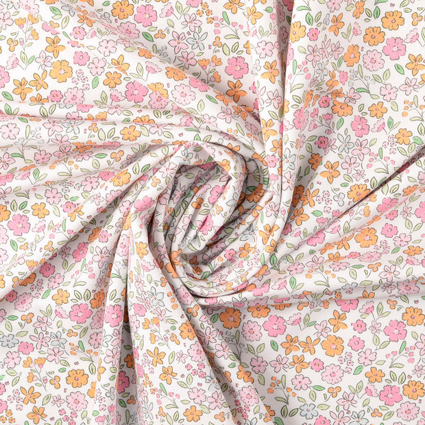 French Terry fabric Orange 