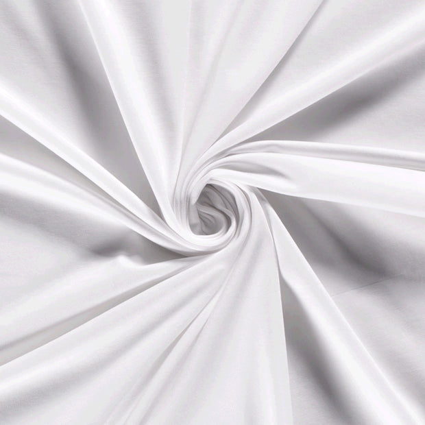 Bamboo Jersey fabric Unicolour Optical White