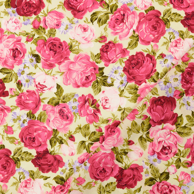  fabric Roses printed 