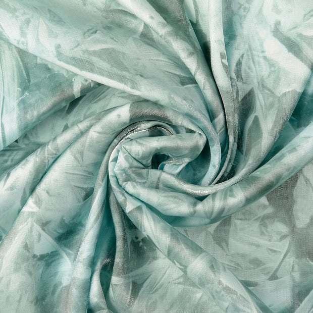 Viscose Satin fabric Turquoise 