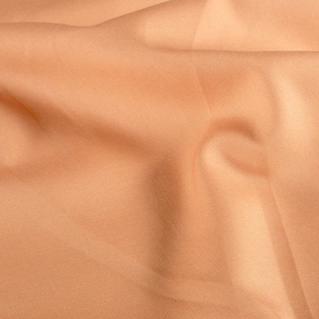 Cotton Poplin GOTS organic fabric Unicolour Salmon