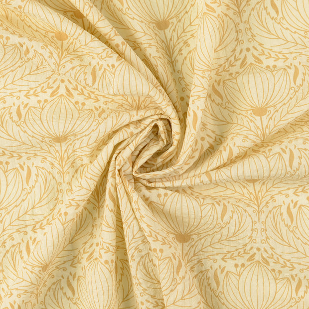 Seersucker fabric Beige 