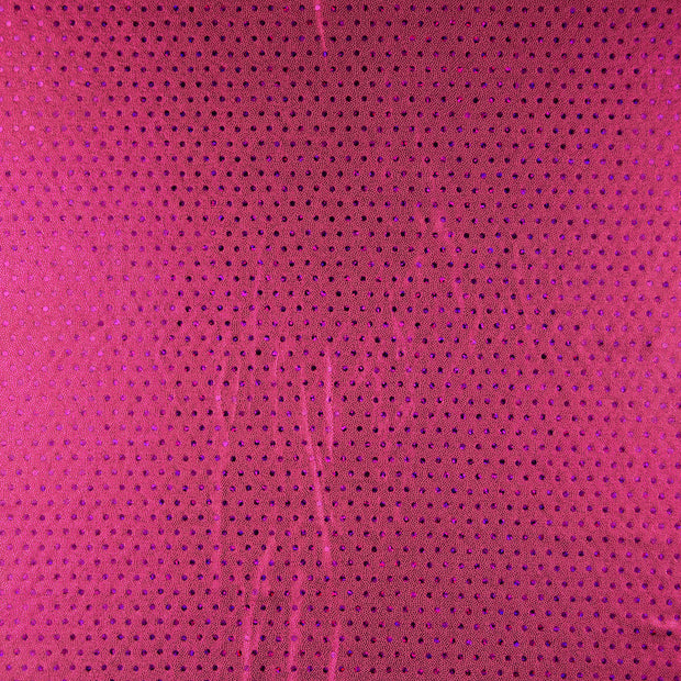 Polyester Jersey fabric Dots Pink
