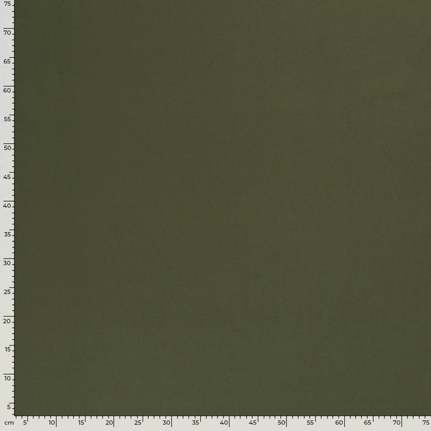 Jersey stof Effen Kaki groen
