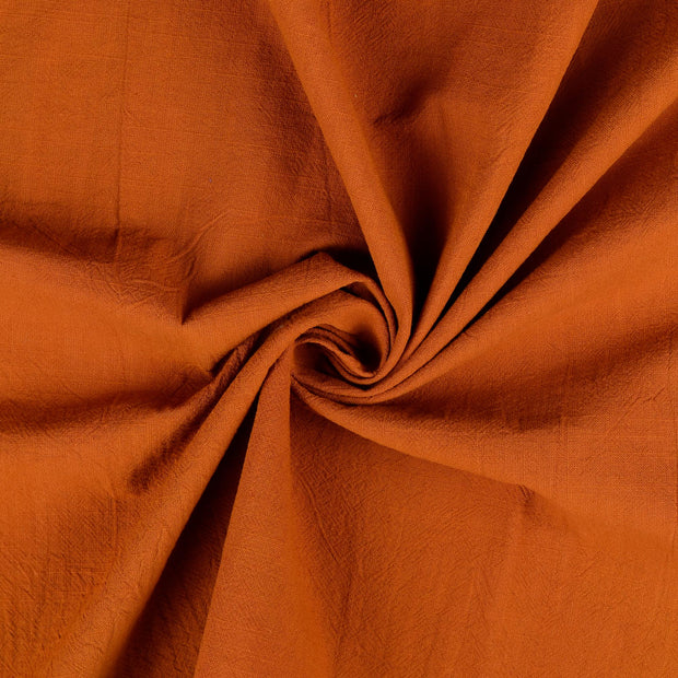 Cotton Poplin fabric Brique 