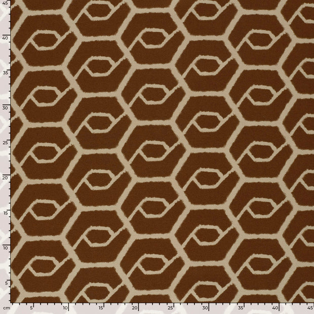 Punta di Roma fabric Abstract Brown