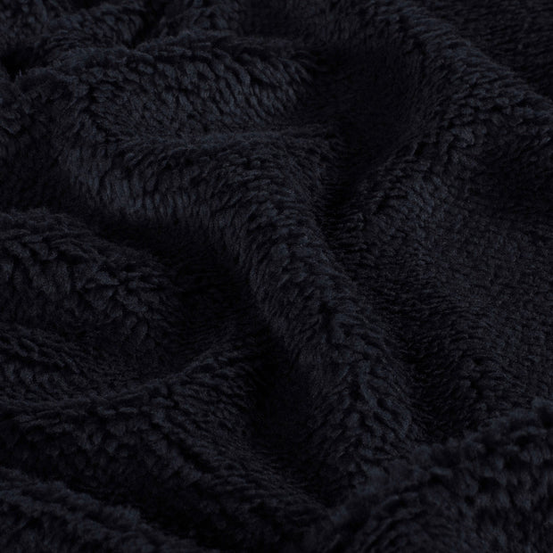 Sherpa Fleece fabric Unicolour Navy