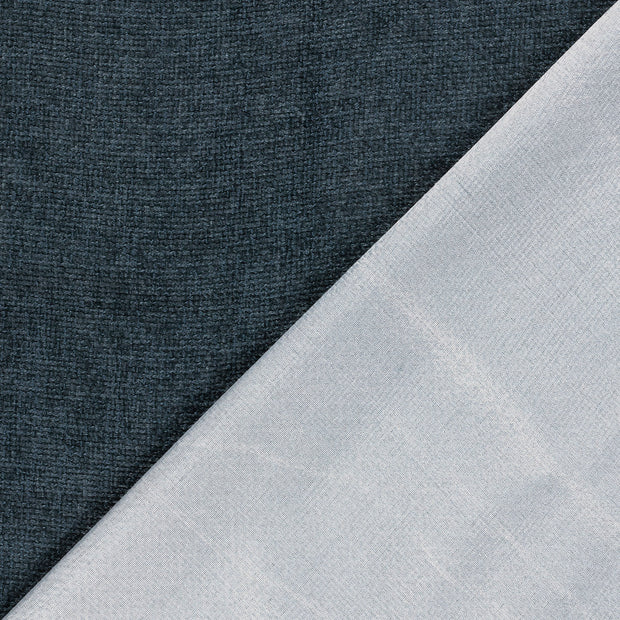Chenille fabrik Jeansblau gefärbt 