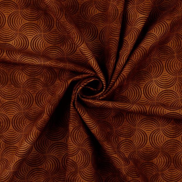 Cotton Poplin fabric Brown 