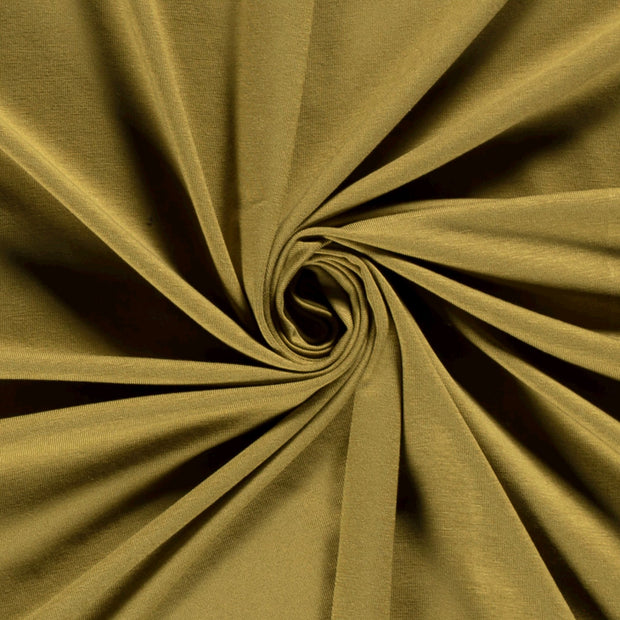 Bamboo Jersey fabric Unicolour Olive Green
