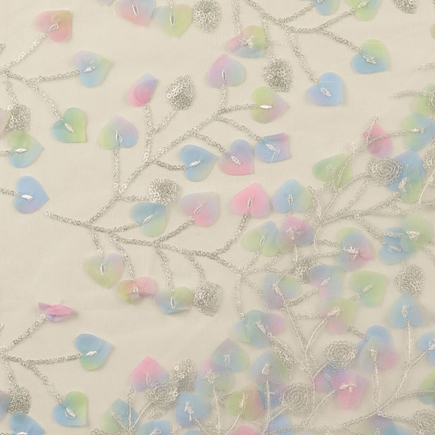 Mesh fabric Multicolor with application 