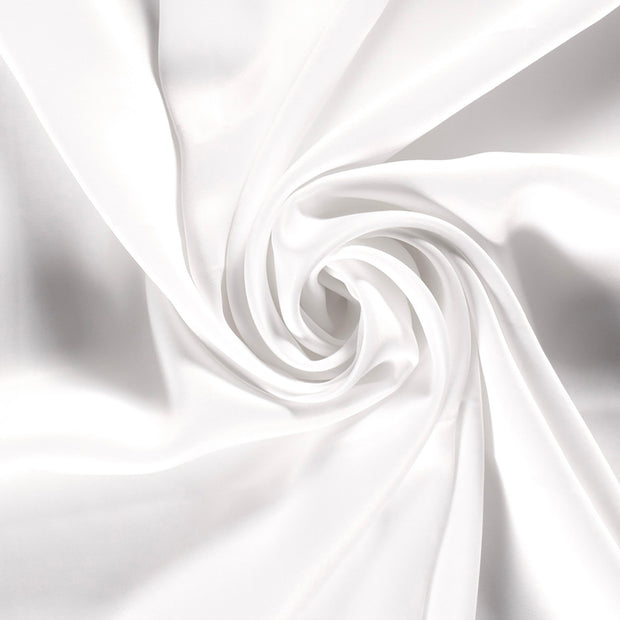Viscose Satin fabric Unicolour White