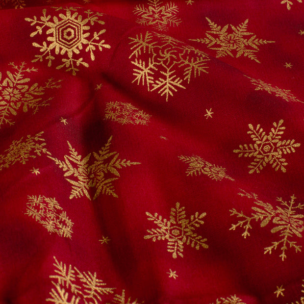  fabric Snowflakes Red
