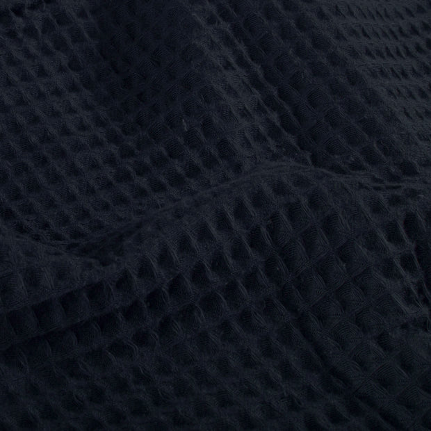 Waffle piqué fabric Unicolour Navy