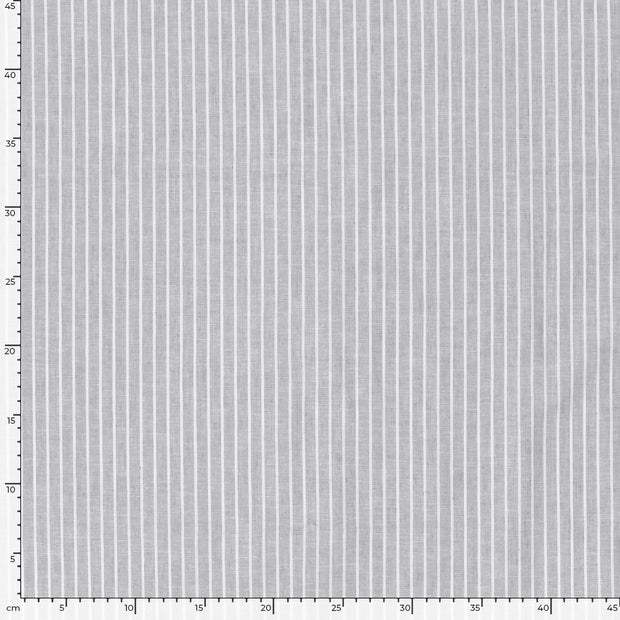 Chambré fabric Stripes Light Grey